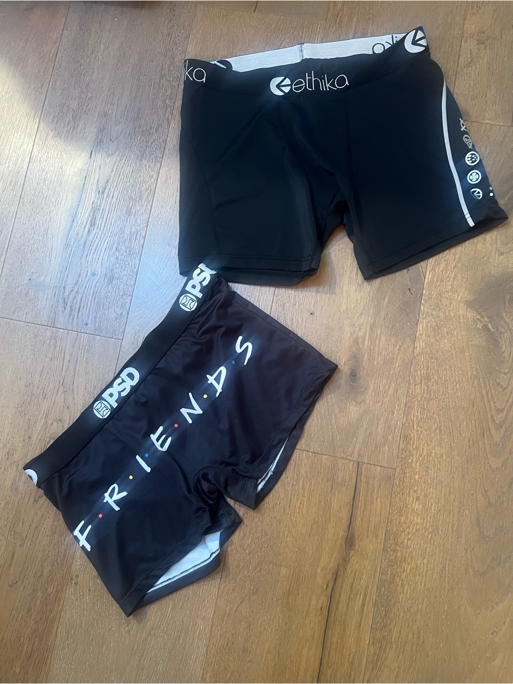 PSD Black Boxer Briefs w/ Friends Logo + ETHIKA black boxer NEW !!! size L